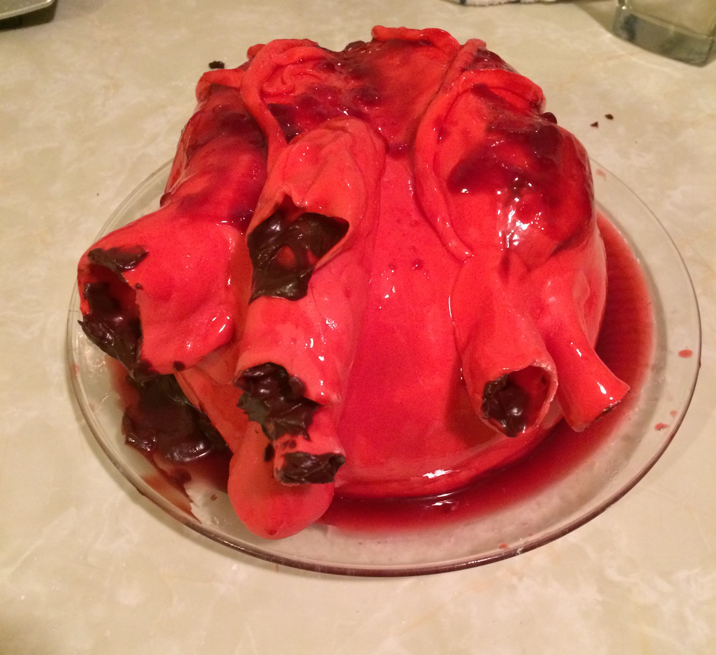 Human Heart Cake back view